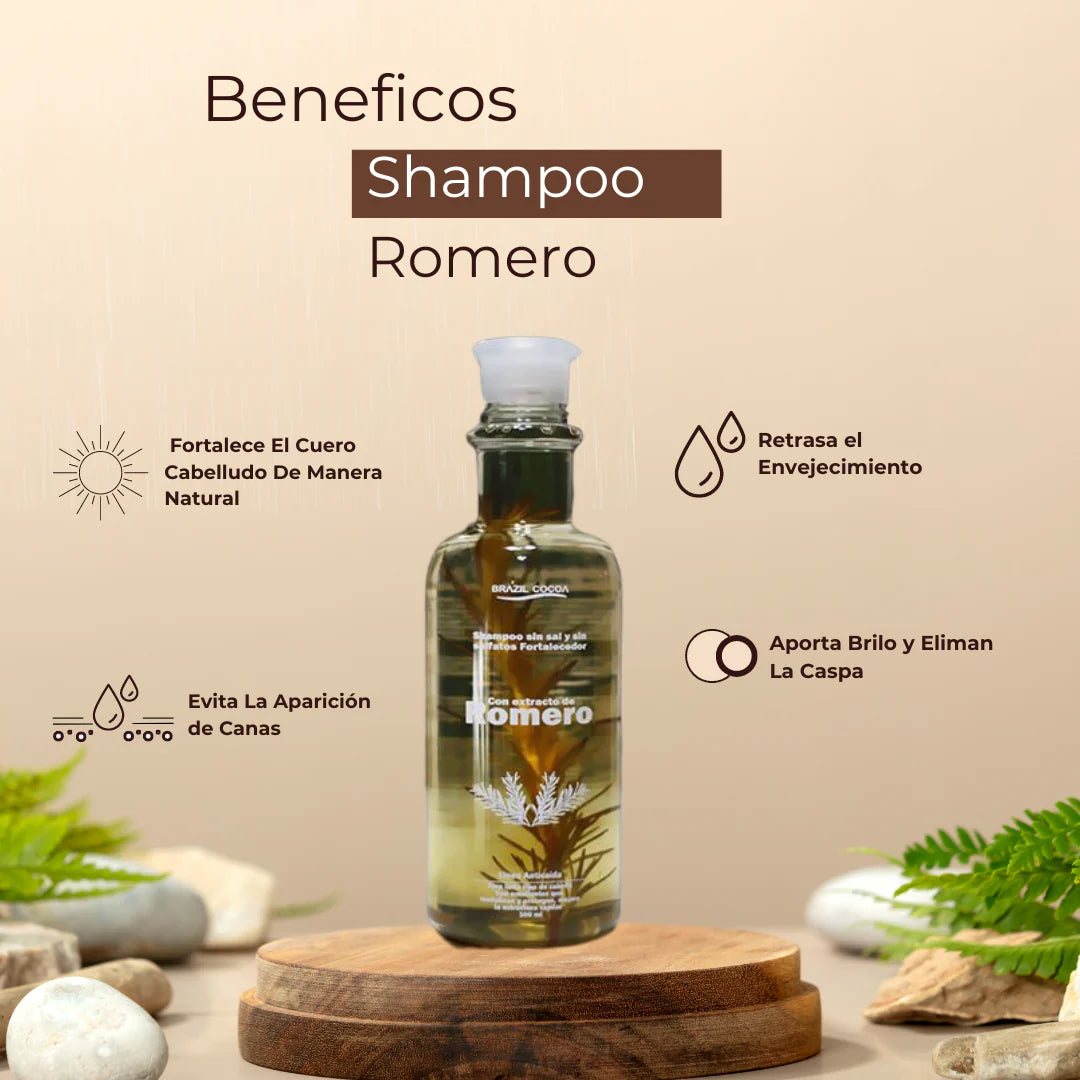 KIT ROMERO SHAMPOO + TRATAMIENTO+ BOOSTER  (crecimiento acelerado)