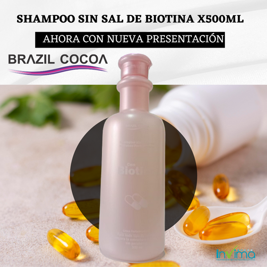 SHAMPOO SIN SAL DE BIOTINA X500 ML