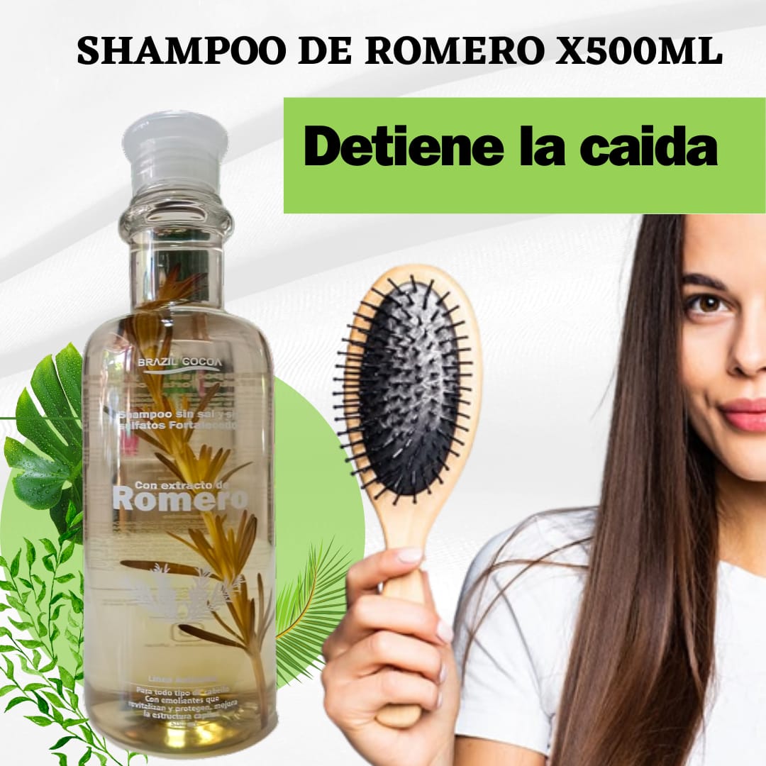 SHAMPOO CRECIMIENTO CAPILAR DE ROMERO X 500ML