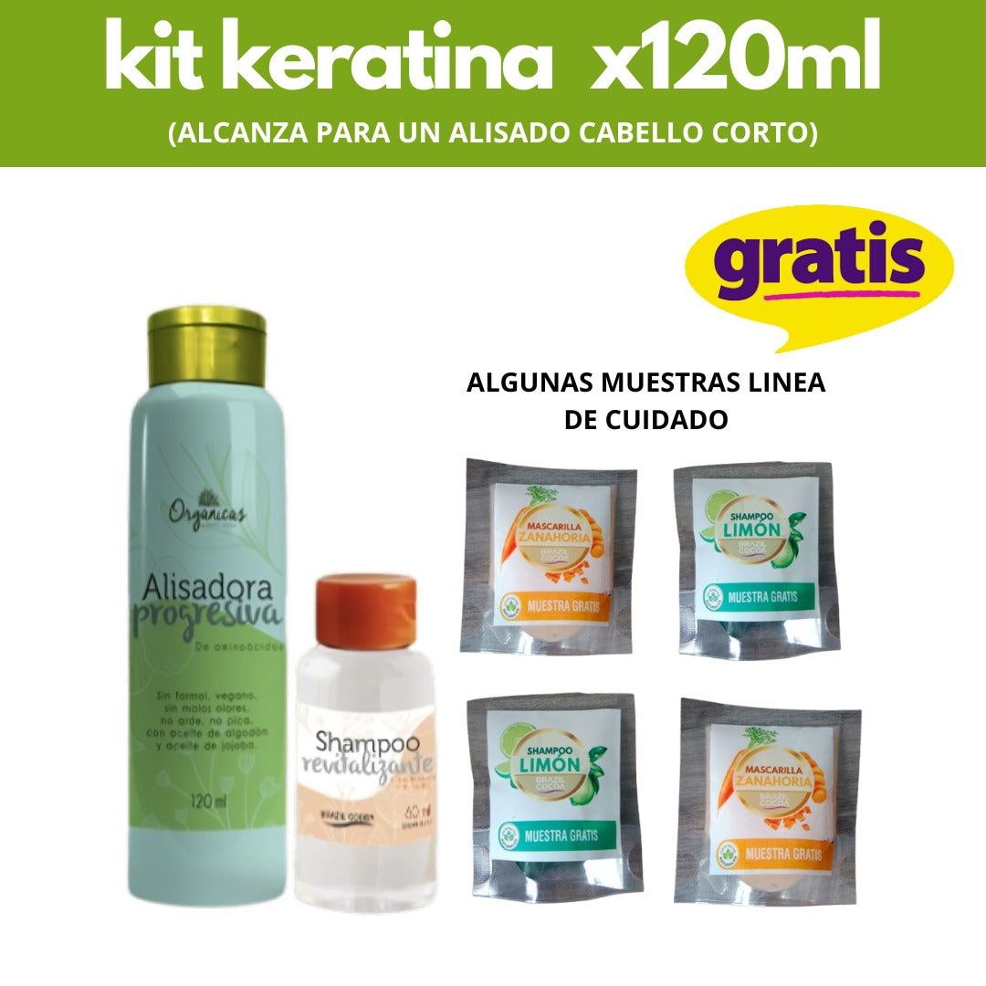 KIT KERATINA ORGANICA BRAZIL COCOA (sin formol)